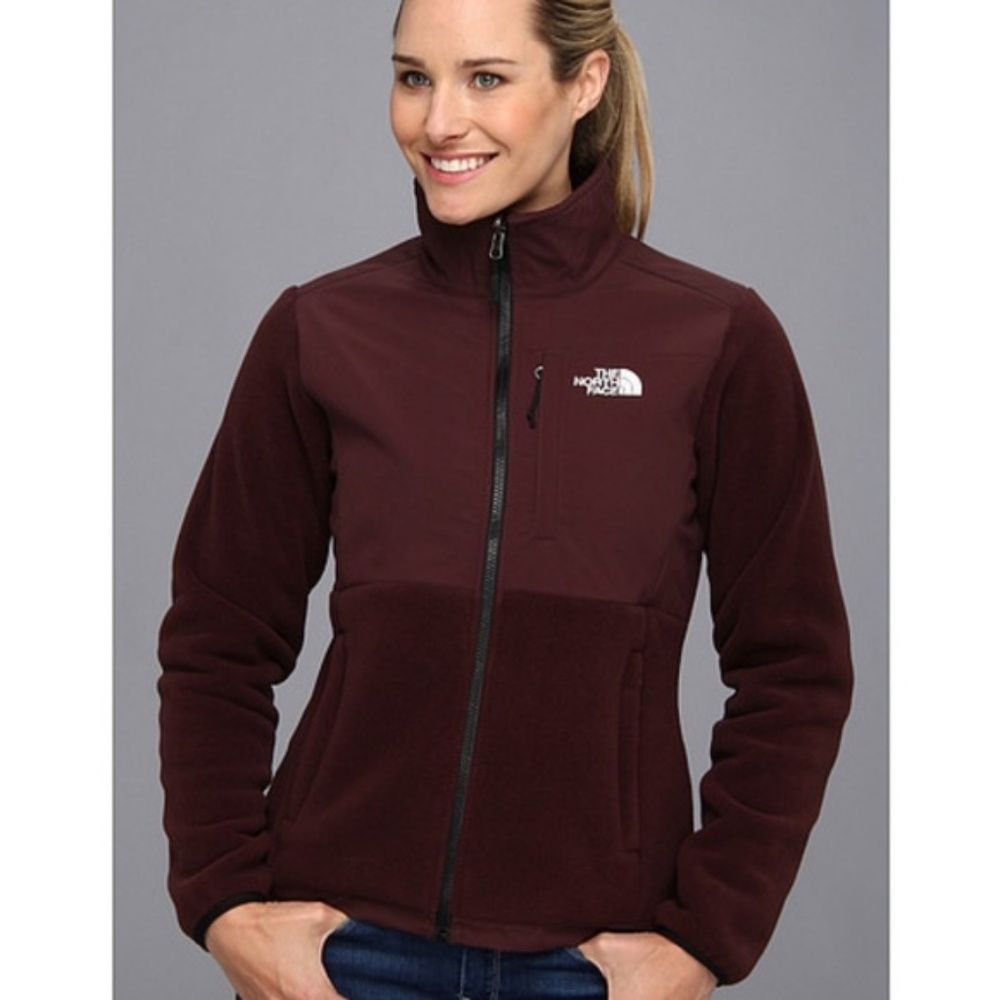 NORTH FACE Brown Polartec Fleece Zip Jacket Medium